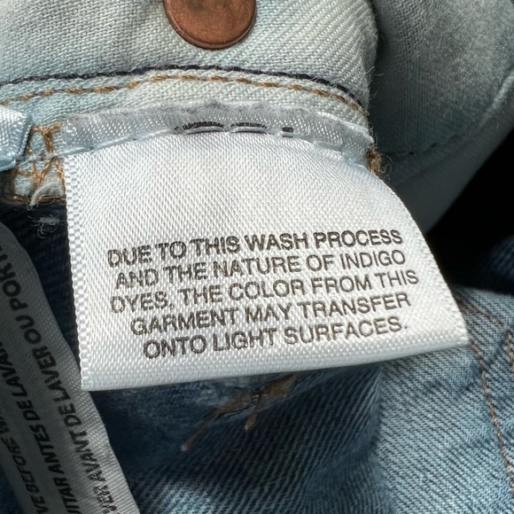 Rivet & Thread blue jeans straight leg size 25 button front - Picture 11 of 12